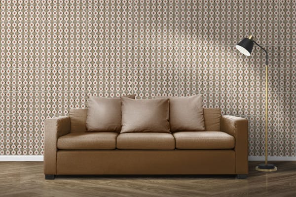 Contemporary living room mockup psd interior design